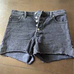 A&F High Rise Mom Shorts